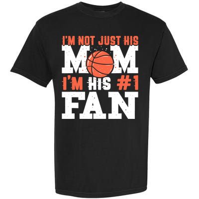 Basketball Mother Number 1 Fan - Basketball Mom Garment-Dyed Heavyweight T-Shirt