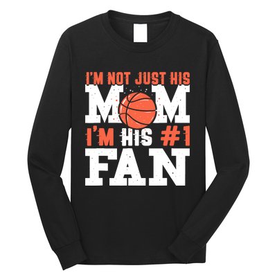 Basketball Mother Number 1 Fan - Basketball Mom Long Sleeve Shirt