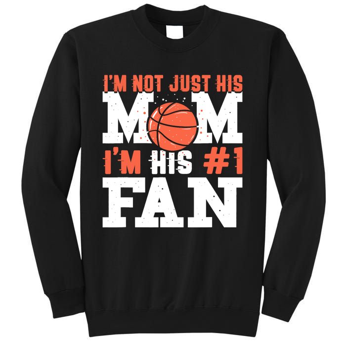 Basketball Mother Number 1 Fan - Basketball Mom Sweatshirt