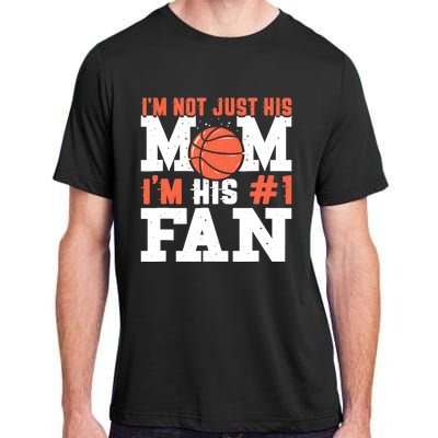 Basketball Mother Number 1 Fan - Basketball Mom Adult ChromaSoft Performance T-Shirt