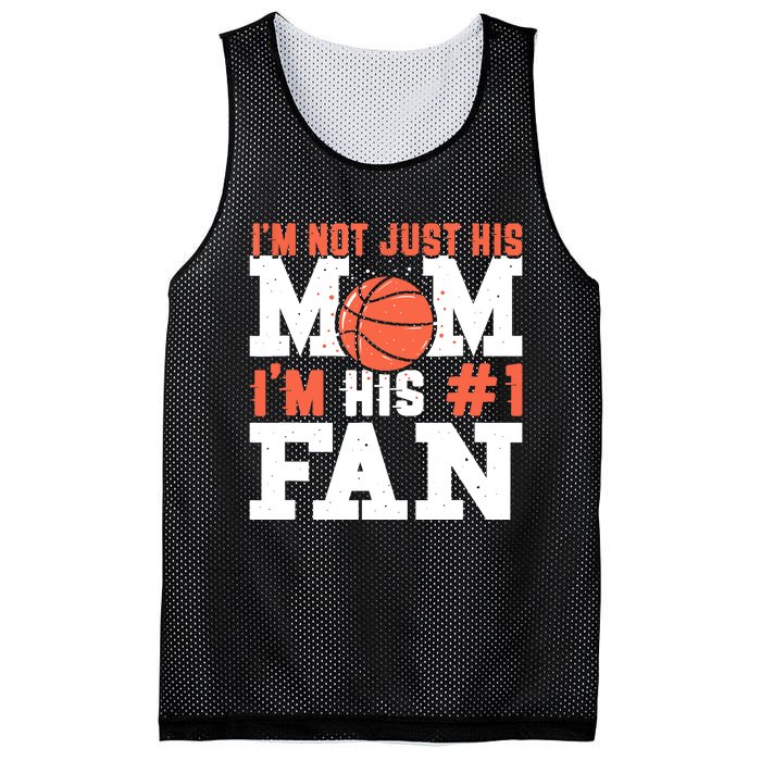 Basketball Mother Number 1 Fan - Basketball Mom Mesh Reversible Basketball Jersey Tank