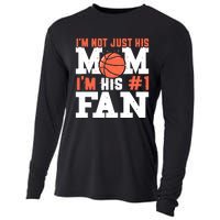 Basketball Mother Number 1 Fan - Basketball Mom Cooling Performance Long Sleeve Crew