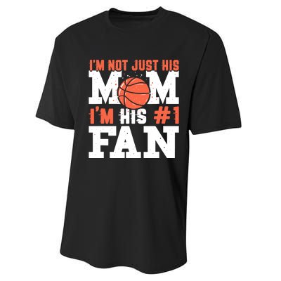 Basketball Mother Number 1 Fan - Basketball Mom Performance Sprint T-Shirt