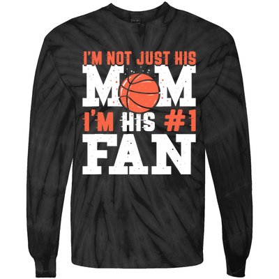 Basketball Mother Number 1 Fan - Basketball Mom Tie-Dye Long Sleeve Shirt