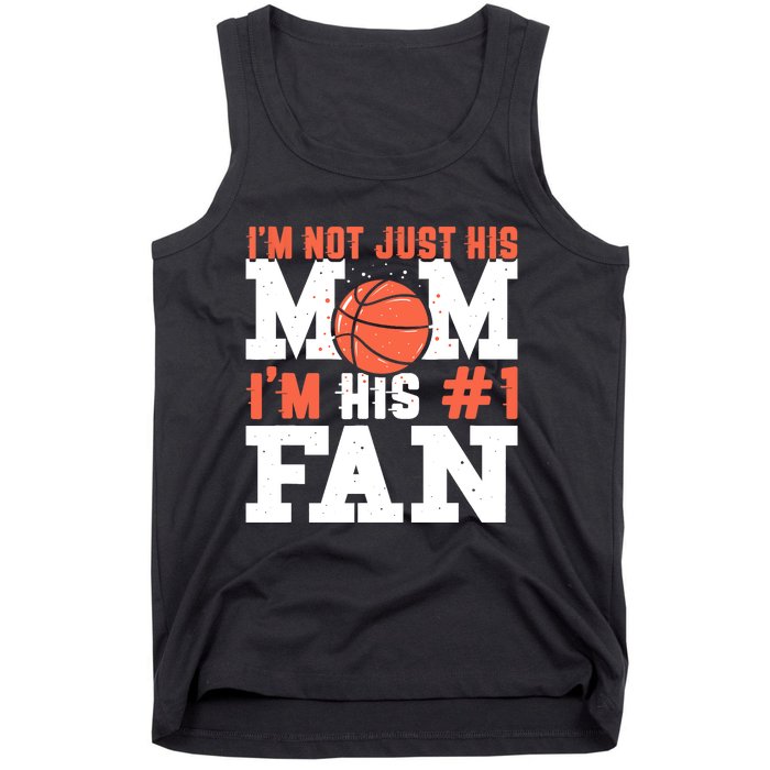 Basketball Mother Number 1 Fan - Basketball Mom Tank Top