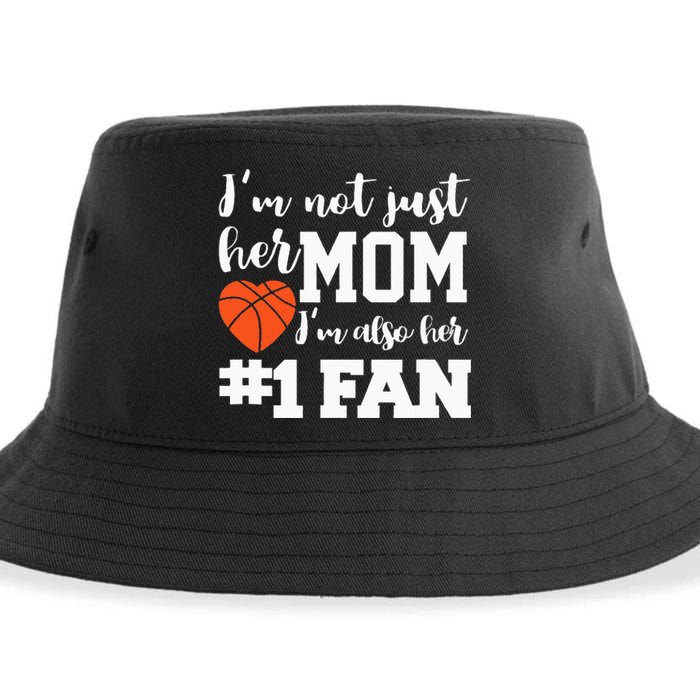 Basketball Mom Number One Fan Basketball Mothers JT Sustainable Bucket Hat