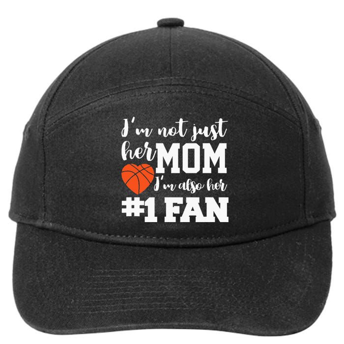 Basketball Mom Number One Fan Basketball Mothers JT 7-Panel Snapback Hat