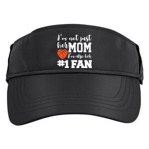 Basketball Mom Number One Fan Basketball Mothers JT Adult Drive Performance Visor