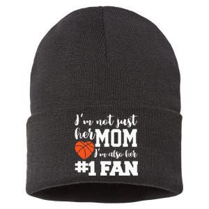 Basketball Mom Number One Fan Basketball Mothers JT Sustainable Knit Beanie