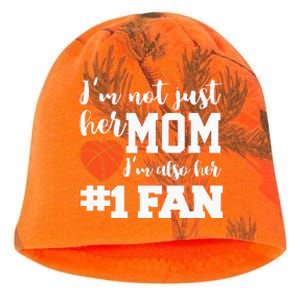 Basketball Mom Number One Fan Basketball Mothers JT Kati - Camo Knit Beanie