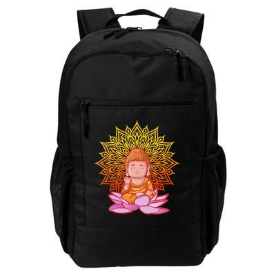 Buddha Monk Namaste Day Smile Happy Laugh Buddhism Gift Backpack