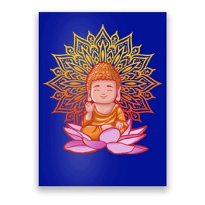 Buddha Monk Namaste Day Smile Happy Laugh Buddhism Gift Poster