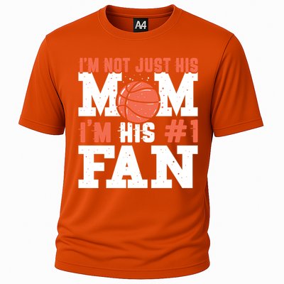 Basketball Mother Number 1 Fan Gift Basketball Mom Cute Gift Cooling Performance Crew T-Shirt