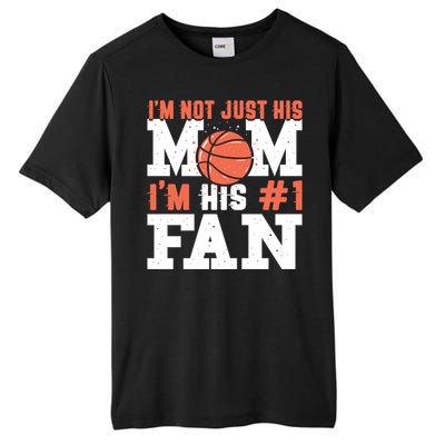 Basketball Mother Number 1 Fan Gift Basketball Mom Cute Gift Tall Fusion ChromaSoft Performance T-Shirt