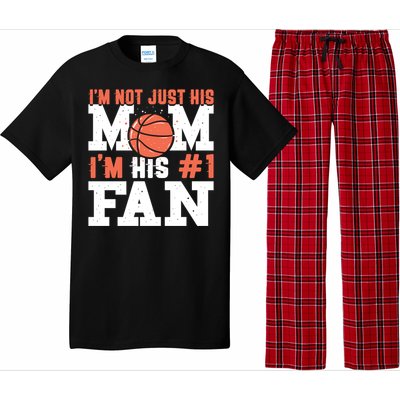 Basketball Mother Number 1 Fan Gift Basketball Mom Cute Gift Pajama Set