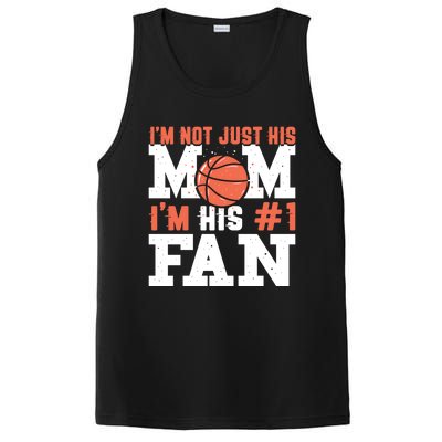 Basketball Mother Number 1 Fan Gift Basketball Mom Cute Gift PosiCharge Competitor Tank