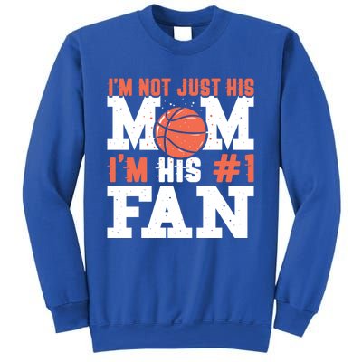 Basketball Mother Number 1 Fan Gift Basketball Mom Cute Gift Sweatshirt