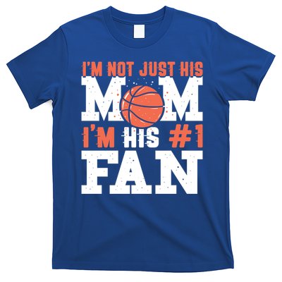 Basketball Mother Number 1 Fan Gift Basketball Mom Cute Gift T-Shirt