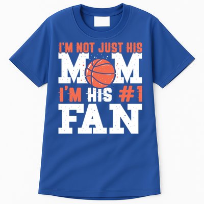 Basketball Mother Number 1 Fan Gift Basketball Mom Cute Gift Tall T-Shirt