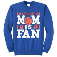 Basketball Mother Number 1 Fan Gift Basketball Mom Cute Gift Tall Sweatshirt