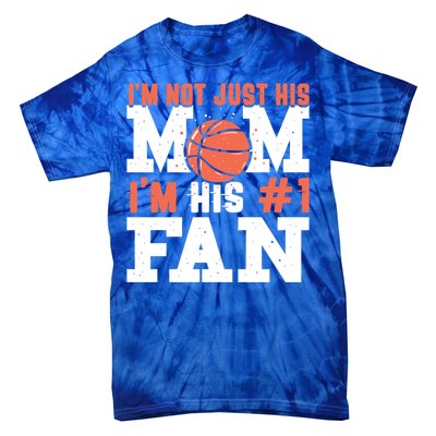 Basketball Mother Number 1 Fan Gift Basketball Mom Cute Gift Tie-Dye T-Shirt