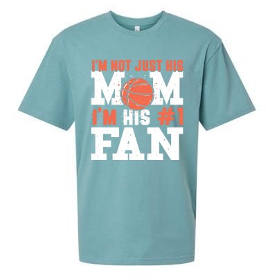 Basketball Mother Number 1 Fan Gift Basketball Mom Cute Gift Sueded Cloud Jersey T-Shirt