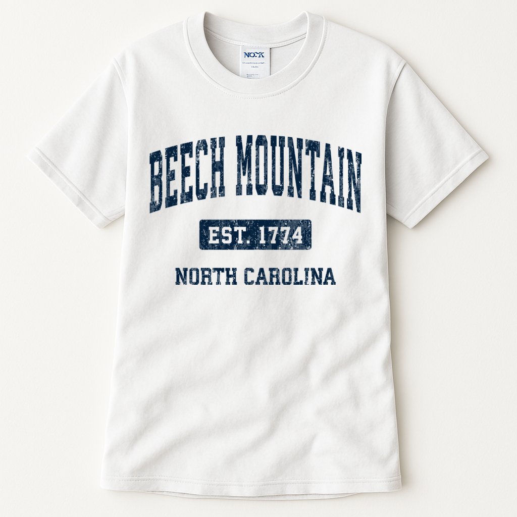 Beech Mountain North Carolina Nc Vintage Athletic Sports Tall T-Shirt