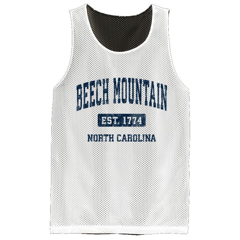 Beech Mountain North Carolina Nc Vintage Athletic Sports Mesh Reversible Basketball Jersey Tank