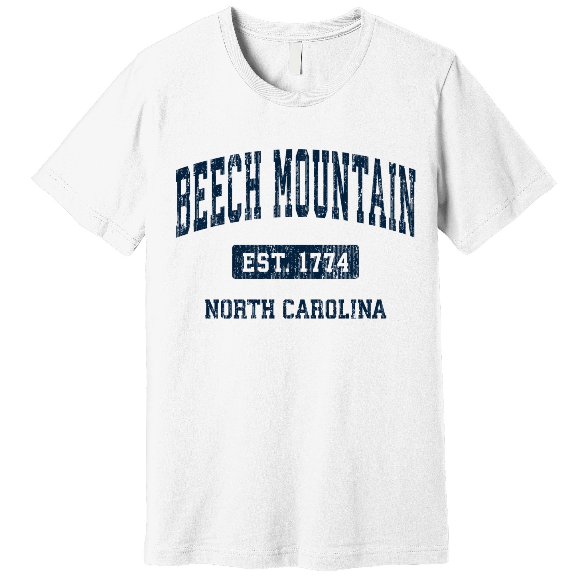 Beech Mountain North Carolina Nc Vintage Athletic Sports Premium T-Shirt