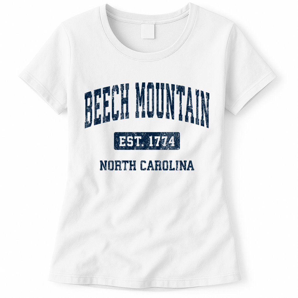 Beech Mountain North Carolina Nc Vintage Athletic Sports Womens T-Shirt