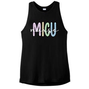 Best Micu Nurse Appreciation Medical Intensive Care Unit Gift Ladies PosiCharge Tri-Blend Wicking Tank