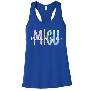 Best Micu Nurse Appreciation Medical Intensive Care Unit Gift Women's Racerback Tank