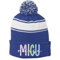 Best Micu Nurse Appreciation Medical Intensive Care Unit Gift Stripe Pom Pom Beanie