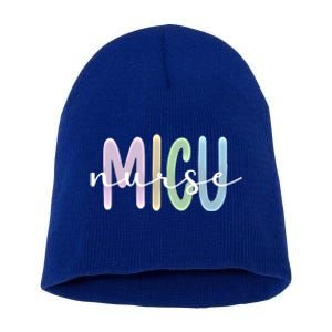 Best Micu Nurse Appreciation Medical Intensive Care Unit Gift Short Acrylic Beanie