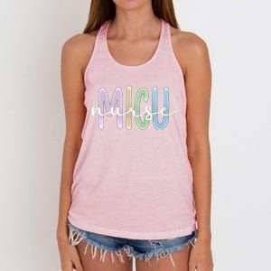 Best Micu Nurse Appreciation Medical Intensive Care Unit Gift Women's Knotted Racerback Tank