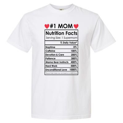 Best Mom Nutrition Facts Garment-Dyed Heavyweight T-Shirt