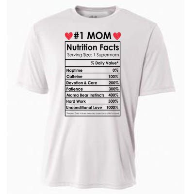 Best Mom Nutrition Facts Cooling Performance Crew T-Shirt