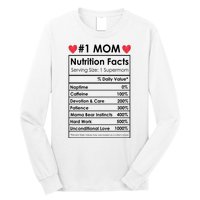 Best Mom Nutrition Facts Long Sleeve Shirt