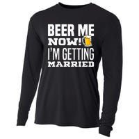 Beer Me Now IM Getting Married Funny Groom Bachelor Party Cooling Performance Long Sleeve Crew