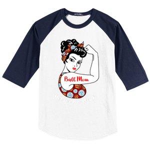 Ball Mom Not For The Week Funny Volleyball Basketball Mom Funny Gift Baseball Sleeve Shirt