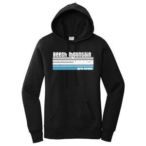 Beech Mountain North Carolina NC Retro Skiing Hiking Women's Pullover Hoodie