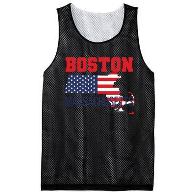 Boston Massachusetts New England Cape Cod Usa Flag Sports Mesh Reversible Basketball Jersey Tank