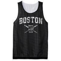 Boston Ma Nautical Vintage Us Flag Mesh Reversible Basketball Jersey Tank