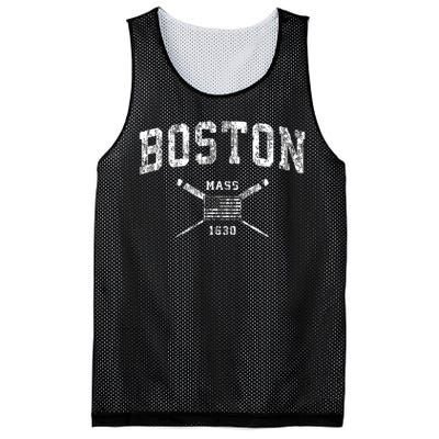 Boston Ma Nautical Vintage Us Flag Mesh Reversible Basketball Jersey Tank