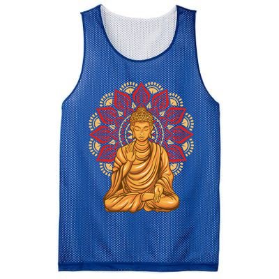Buddha Monk Namaste Buddha Day Smile Happy Laugh Buddhism Cool Gift Mesh Reversible Basketball Jersey Tank