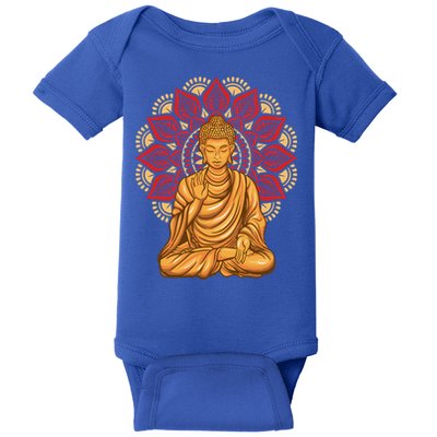Buddha Monk Namaste Buddha Day Smile Happy Laugh Buddhism Cool Gift Baby Bodysuit