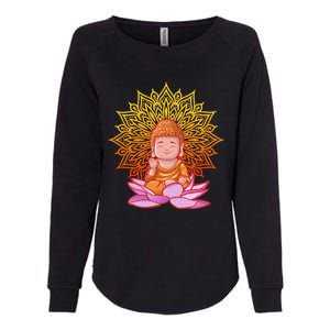 Buddha Monk Namaste Day Smile Happy Laugh Buddhism Gift Womens California Wash Sweatshirt