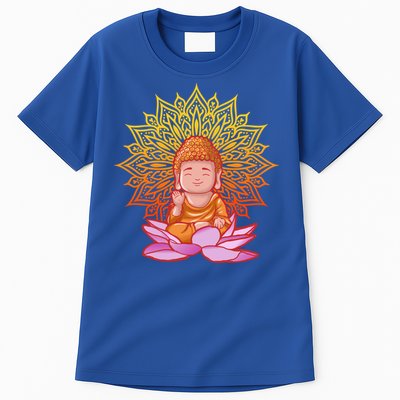 Buddha Monk Namaste Day Smile Happy Laugh Buddhism Gift Tall T-Shirt