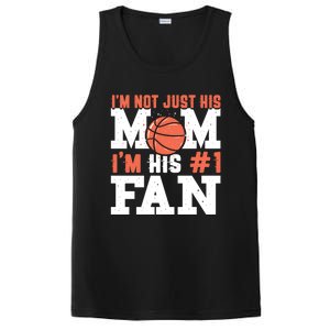 Basketball Mother Number 1 Fan Cool Gift Basketball Mom Cute Gift PosiCharge Competitor Tank