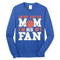 Basketball Mother Number 1 Fan Cool Gift Basketball Mom Cute Gift Long Sleeve Shirt